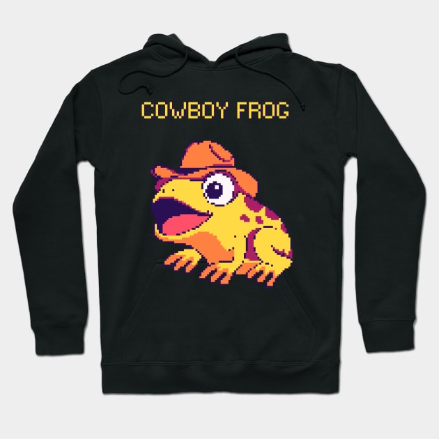 Cowboy Frog Hoodie by valentinahramov